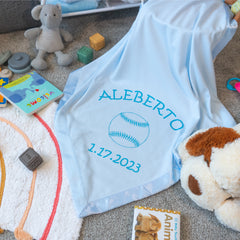 Personalized Sports Baby Blanket