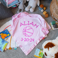 Personalized Sports Baby Blanket