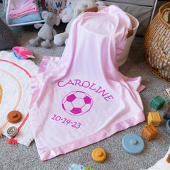 Personalized Sports Baby Blanket