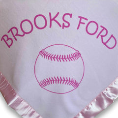 Personalized Sports Baby Blanket