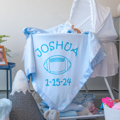 Personalized Sports Baby Blanket