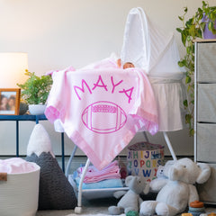 Personalized Sports Baby Blanket