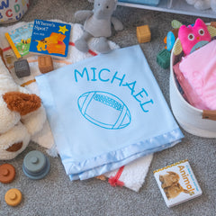 Personalized Sports Baby Blanket