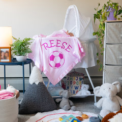 Personalized Sports Baby Blanket