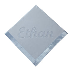 Personalized Newborn Baby Blanket, One Line