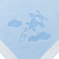 Airplane Baby Blanket, Two Lines