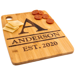 Personalized Cutting Board Monogram Design