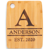 Personalized Cutting Board Monogram Design