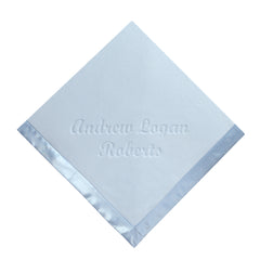 Personalized Newborn Baby Blanket, Two Lines