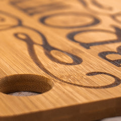 Personalized Cutting Board Scroll Design