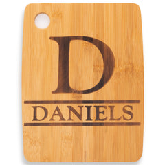 Personalized Cutting Board Monogram Design