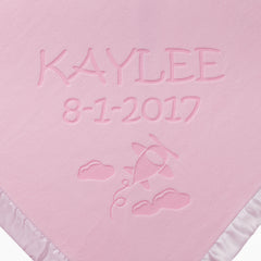 Airplane Baby Blanket, Two Lines