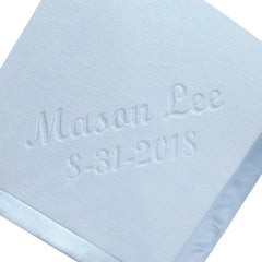 Personalized Newborn Baby Blanket, Two Lines
