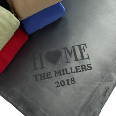 Personalized Home Throw Blanket