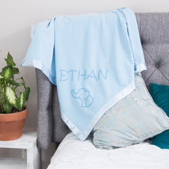 Elephant Baby Blanket, One Line