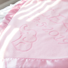 Elephant Baby Blanket, Two Lines