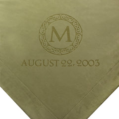 Personalized Unique Wedding Couple Gifts - Anniversary, Engagement Gift Blanket (Ring)
