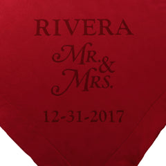 Personalized Mr & Mrs Couples Gift Throw Blanket
