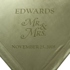 Personalized Mr & Mrs Couples Gift Throw Blanket
