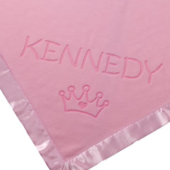 Crown / Princess Baby Blanket, One Line