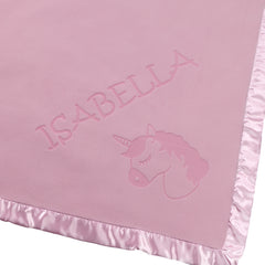 Unicorn Baby Blanket, One Line