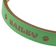 Personalized Dog Collar - Engraved Soft Leather