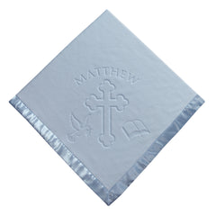 Baptism / Christening Baby Blanket, One Line