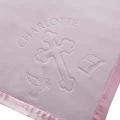 Baptism / Christening Baby Blanket, One Line