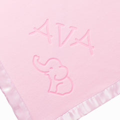 Elephant Baby Blanket, One Line