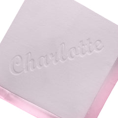 Personalized Newborn Baby Blanket, One Line