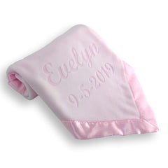 Personalized Newborn Baby Blanket, Two Lines