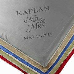 Personalized Mr & Mrs Couples Gift Throw Blanket